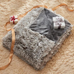 GONAAP Fuzzy Faux Fur Throw Blanket Twin Size Frosty Grey Super Soft Cozy Plush Fuzzy Shaggy Blanket for Couch Sofa Bed (Frosty Grey, Twin(60"x80"))