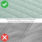 Southshore Fine Living, Inc. Oversized King Quilt Bedding Set, Soft Microfiber, Stain and Pet Hair Resistant Bedding, California/King Size Quilt Coverlet Bedspread Set with 2 Shams, Sky Blue