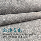 Back Side 3D PVC Dots Felt Rug Underpad, 9x12 Ft,1/6 Inch Thick Cushioned Rug Pad Gripper for Hardwood Floors, Vinyl, Laminate, Stone, Carpet & Tile, Under Rug Padding Protects Floors