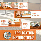 YONGJIN Double Sided Carpet Tape - Heavy Duty Rug Tape Gripper for Hardwood Floors No Damage, Secures Area Rugs, Laminate & Tile (2 Inch x 10 Yards)