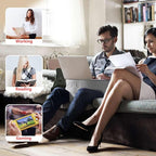 Reading Pillow for Lap & Gaming, Memory Foam Lap Desk Pillow, Extra Large Arm Rest Pillow for Adult, Laptop Pillow for Lap, Reading, Working, Gaming or Sitting in Bed, Floor, Sofa