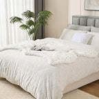 Esterra Chunky Knit Blanket Throw, 100% Handmade Chenille Throw Blanket 60"x80", Soft Thick Yarn Cable Knit Crochet Throw Blanket Rope Knot Throw for Couch Bed Sofa, Bright White