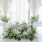 IPOPU 4Pcs Faux White Artificial Delphiniums, 24.8 Inch Long Stem Artificial Jacaranda Flowers for Tall Vases, Fake Delphiniums for Artificial Flower Arrangements, Home Party Decorations