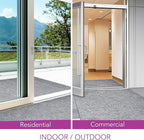 iCustomRug Hallway Runner Rug – 3x10ft Grey, Indoor/Outdoor, Non-Slip Rubber Backing, Low-Profile All-Weather Carpet, Non-Shedding & Easy Care, Entryway Mat Ideal for High Traffic Areas