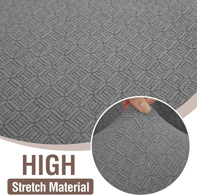 HDCAXKJ Sectional Couch Cover L Shape Stretch Sofa Covers Washable Jacquard Corner Couch Slipcover Non Slip Sectional Slip Cover U Shaped Furniture Protector for Pets Dogs (Light Grey, Large)