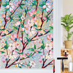 Rainbow Window Privacy Film Decorative, 3D Decals Stained Glass Clings, Static Cling Sticker, Suncatcher Windows Cover Tint for Home, 47.2 Inch x 157.4 Inch