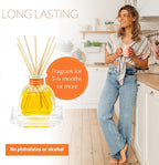 AGRARIA PetiteEssence Flower and Reed Diffuser Set, Hand Crafted Sola Flower Botanical Home Fragrance Set, Scented Oil Gift for All Occasions