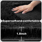 Area Rug Living Room 10x12: Black Shag Rug for Living Room Bedroom - Large Area Rug 10 X 12 Soft Plush Shaggy Fuzzy Carpet for Bedroom Modern Indoor.