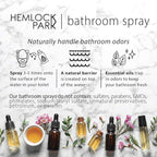 Hemlock Park Lavender Room Spray | Naturally Scent Your Space | Sustainably Made in USA with Essential Oils and Botanicals | 4 oz Glass Spray
