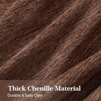 Couch Cover for Dogs Sectional Sofa Covers Washable for 3 Cushion Couch, Chenille Couch Cover Blanket Sectional Sofa Slipcovers, Multi-Use Furniture Protector for Kids, Pets, 71" X150", Coffee