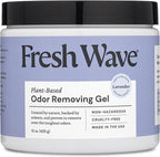 Fresh Wave Lavender Odor Removing Gel, 15 oz. | Odor Absorbers for Home | Safer Odor Relief | Natural Plant-Based Odor Eliminator | Every 15 oz. Lasts 30-60 Days | for Cooking, Trash & Pets