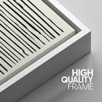 SIGNWIN Canvas Print Wall Art Line Art with Yellow and Red Squares Geometric Line Illustrations Modern Art Mid-Century Modern Warm for Living Room, Bedroom, Office - 16"x24"x3 White