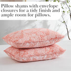 Southshore Fine Living, Inc. Paisley Quilt Set King/California Size, Light Weight Bedspread, 3-Piece Set Bohemian Bedding with Two Matching Quilted Pillow Shams, Cal/King Quilt, Reversible Coral