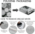 Area Rug 2x3 Black White Washable Entry Small Rug Multicolored Tropical Botanical Modern Floral Indoor Kitchen Door Mat Entrance Carpet Non Slip for Bedroom Living Room, Porch