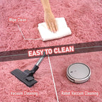 Large 8x10 Area Rugs for Living Room, Cameo Pink Soft Shag Rug for Bedroom, Non-Slip Ultra Fluffy Rug, Modern Plush Carpet for Girls Boys Kids Room Dorm, Fuzzy Rug for Home Decor Aesthetic