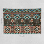 HZOHNAGO Aztec Tapestry Turquoise Blue and Brown and Native American Tribal Pattern Printed Wall Tapestry Wall Hanging for Bedroom Living Room Dorm 60" W x 40" H