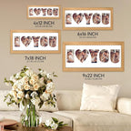 Gifts for Him/Her - Personalized Photo Frame with Love Design, Wall Mount or Tabletop Display, Romantic Gifts for Boyfriend Girlfriend Anniversary Birthday Valentine's