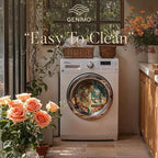 GENIMO Floral Runner Rug 2X6, Machine Washable Non Slip Vintage Patchwork Hallway Runner, Ultra-Thin Low Pile Runners for Indoor Entryway, Hallway, Kitchen and Corridor,Rose Red