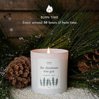 Literie NYC Inspired Scented Candle: The Christmas Tree Guy - Evergreen & Cloves Scent, 9oz, 50 Hour Burn, Vegan Soy & Coconut Blend Candle for Home Decor, Gift for Women & Men