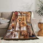 Poodle Blanket for Dog Lover Gifts Cute Poodle Throw Blanket for Girls Boys Women Man Plush Cozy Flannel Fleece Ultra Soft Fuzzy Blankets 60"X50"