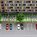 Jetec 2 Pcs Christmas Village Accessories Christmas Brick Snow Road Village Street Mat Decorations Snow Brick Mat for Home Garden Landscape, 4.7 x 47.2 Inch (Classic Style)