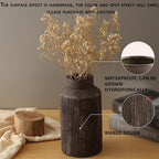 Rustic Vases for Home Decor. Ceramic Vase for Dining Table Decor. Terracotta Decorative Vase 9.7IN. ZSHLXM