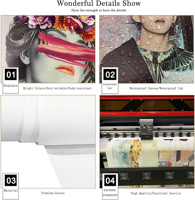 HoozGee Framed Botanical Wall Art Prints Set of 6 Tropical Leaves Plant Leaf Canvas Print Wall Decor Green Wall Art Posters Bedroom Living Room Decor (Tropical Leaf Art, 8"x10" FRAMED)