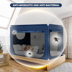 Bed Canopy Portable Blackout Bed Tent Privacy Tent for Adult Indoor Sleeping with 3 Doors, Storage Bag