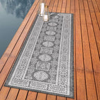 Keen Home Design Terrace Outdoor Runner Rug - 2x12 Washable Indoor/Outdoor Rug for Patio, Kitchen, Balcony, Beach, Garden, Deck and Porch, Size: 2'2"x11'10"