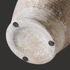 Sunddo 8 inch Rustic Vase for Home Decor, Farmhouse Terracotta Decorative Vase with Handles, Centerpiece Table Decorations, Distressed Living Room, Shelf, Mantle, Entryway, Table Decor