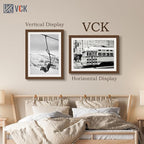 VCK 18x24 Brown Poster Frame 3 Pack, Wood Picture Frame with Exclusive Wood Grain, Wall Mounting Hanging