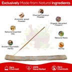 Raajsee Satya Celestial Bliss Nagchampa Incense, 15gmx3 Pack (12 Sets, 160 Pieces, 180g) with Raajsee Incense Holder