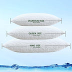 Cooling Pillows for Sleeping, Adjustable Shredded Memory Foam Pillow Standard Set of 1, Cool Pillow for Hot Sleepers, with Extra Fill for Side Back and Stomach Sleepers