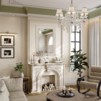 Kelly Miller Large Jeweled Mirror for Wall Decor, 28"x40" Luxury Sparkling Diamond Mirror Beveled Modern Wall Decoration for Bathroom, Living Room, Bedroom, Hallway, Entryway