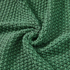 Joydeco Chunky Cable Knit Throw Blanket, Lightweight 100% Cotton Soft Cozy Throw Twin Blanket for Couch Bed and Sofa, Rustic Breathable Farmhouse Blanket Gift for Women Men(Olive Green, 60"x80")