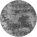 Keen Home Design Terrace Outdoor Round Rug - 8ft Round Washable Indoor/Outdoor Rug for Patio, Kitchen, Balcony, Beach, Garden, Deck and Porch, Size: 7'7" Round