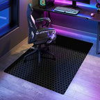 SALLOUS Chair Mat for Hard Floor, 60" x 36" Gaming Chair Mat for Hard Surface, Rolling Chair Floor Mat for Home Office - Not for Carpet (Black)