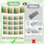 3P Sage-Green Pink-Gold Foil Fringe Metallic Tassel Garland, Tassels Banner Streamers for Parade Floats, Bachelorette, Wedding, Birthday, Halloween, Christmas, Bridal/Baby Shower Party Decorations