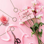 20 Pcs Floral Card Holder Picks, 12 Inch Round Picture Holders, Photo Holder Pick Stick, Gold Floral Place Card Holder, Floral Picks Clips, Photo Picture Holder for Weddin