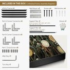 SIGNWIN 46"x60" Extra Large Framed Wall Art Whimsical Dandelion Field in Yellow and Green, Playful Botanical Print for Home Living Room Bedroom Decor (Frame Assembly Required)