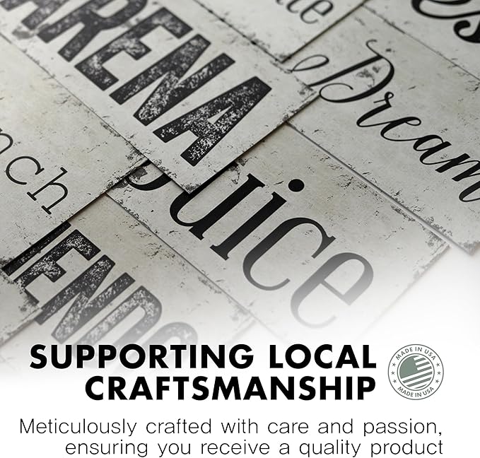 Rustic Custom Metal Sign - Custom Sign for Indoor or Outdoor Use (Rustic Tan Border)