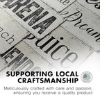 Rustic Custom Metal Sign - Custom Sign for Indoor or Outdoor Use (Rustic Tan Double Border, 15 inches x 4 inches)