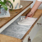 The Master Herbalist Fragrant Fresh Linen Scented Drawer Liners in a Classical Heron Design (Folded) | Pack of 5 Sheets | Contains Essential Oils | Made in The UK. (Fresh Linen, Folded)