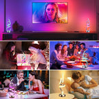 Modern Spiral Table Lamp Color Changing Night Light Rechargeable LED Nightstand Lamp Dimmable Bedroom Lamp Remote Control for Home Decor Living Room Bedroom Office