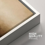 SIGNFORD Framed Canvas Print Wall Art Set Minimalist Gradient Brown Abstract Neutral Illustration Modern Art Decorative Nordic Nature for Living Room, Bedroom, Office - 24"x36"x2 White