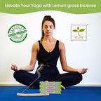 Satya Lemon Grass & Nagchampa Incense - 15gmx12 Pack with Raajsee Incense Holder