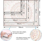 Fowocu Boho Floral Mandala Tapestry Wall Hanging Pink Bohemian Flower Medallion Tapestry Aesthetic Watercolor Hippie Indian Small Tapestries for Bedroom Living Room Dorm Decor 60 x 44 Inch