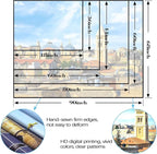 AMM Western Wall Tapestry Jerusalem Old City Church Tapestry for Bedroom Aesthetic Mediterranean Landscape Tapestries Wall Hanging for Living Room Dorm Office 80 x 60 Inch