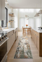 Keen Home Design Area Rugs - 2x8 Non-Shedding, Abstract Rugs for Kitchen, Living Room, Bedroom, Dining Room, Entryway - Size: 2'8" x 7'7", Multi