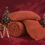 Andency Comforter King Size Set Burnt Orange, Terracotta Boho Fall Lightweight Bedding Comforters & Sets for King Bed, 3 Pieces Rust Tufted Bedding Set & Collections Soft Breathable All Season